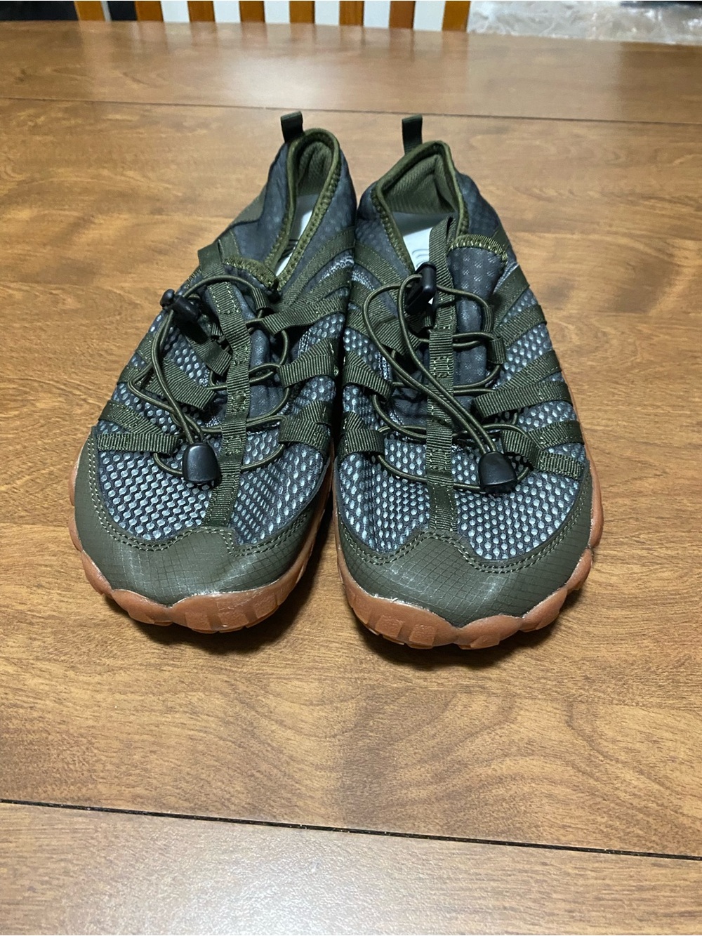 Men's Olive Green Water/hiking -Ready Slip-On Shoes